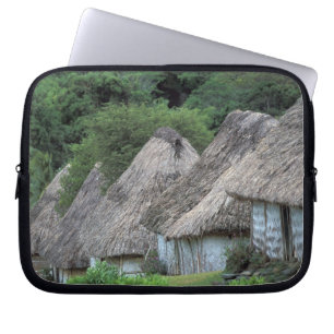 Protection Pour Ordinateur Portable Fidji, Viti, Cases traditionnelles.