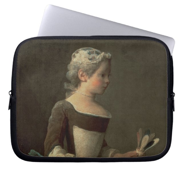 Protection Pour Ordinateur Portable Fille avec la raquette et le volant (Devant)