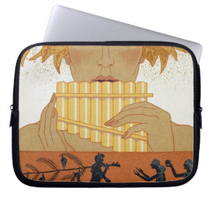 Protection Pour Ordinateur Portable Filtrez le joueur de pipeau, illustration de "Les