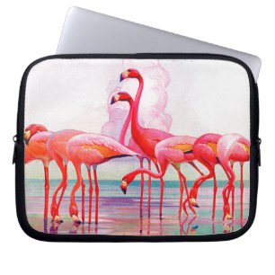 Protection Pour Ordinateur Portable Flamants roses roses par Francis Lee Jaques