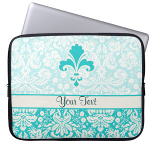 Protection Pour Ordinateur Portable Fleur turquoise de lis