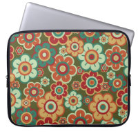 Fleurs rétro Motif Portable tendance