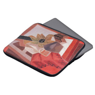 Protection Pour Ordinateur Portable Fleurs sur une table par Juan Gris, Cubisme Vintag