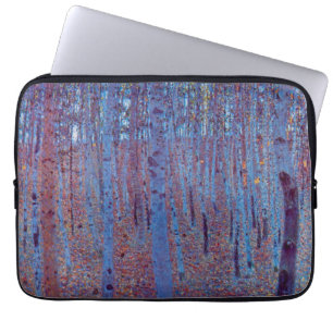 Protection Pour Ordinateur Portable Forêt de hêtres par Gustav Klimt, Art Nouveau vint