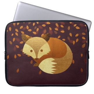 Protection Pour Ordinateur Portable Fox mignon d'automne