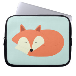 Protection Pour Ordinateur Portable Fox rouge somnolent mignon