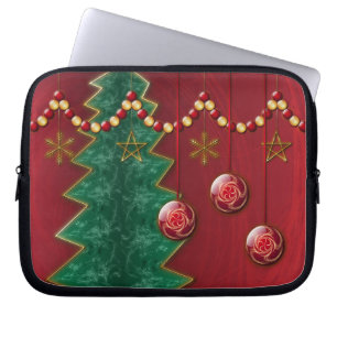 Protection Pour Ordinateur Portable Fractal Célébration Portable de Noël
