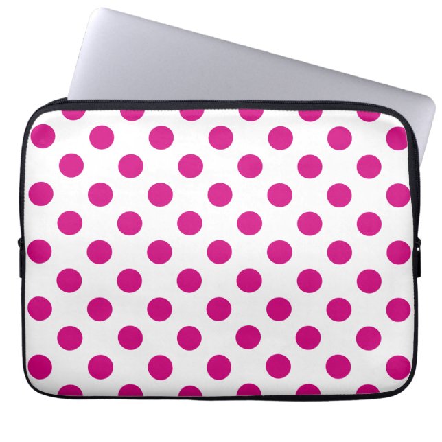 Protection Pour Ordinateur Portable Fuchsia polka (Devant)