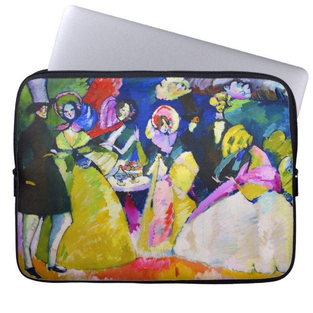 Protection Pour Ordinateur Portable Groupe en Crinolines par Wassily Kandinsky (Devant)
