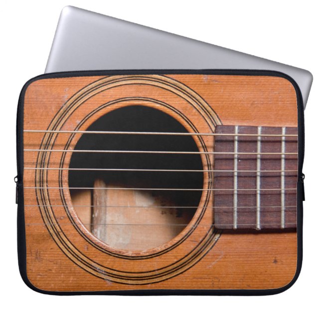 Protection Pour Ordinateur Portable Guitare rustique (Devant)