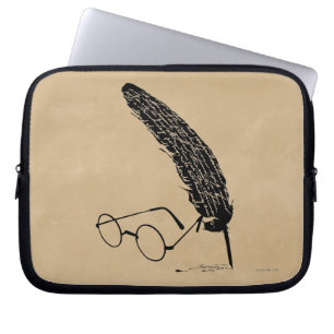 Protection Pour Ordinateur Portable Harry Potter Lunettes et plume