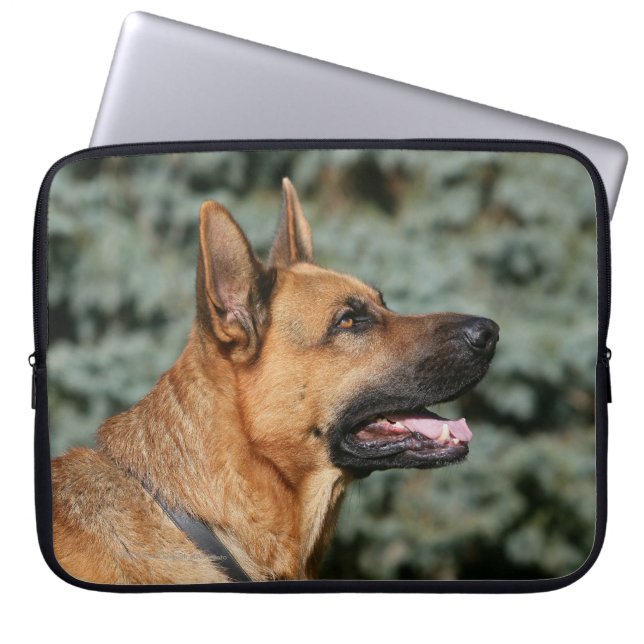 Protection Pour Ordinateur Portable Headshot 1 de berger allemand (Devant)