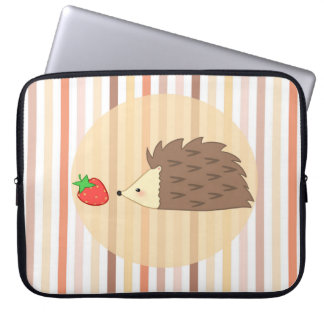 Protection Pour Ordinateur Portable Hérisson et fraise