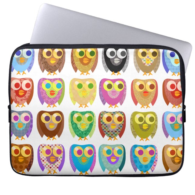 Protection Pour Ordinateur Portable Hibou Extravaganza (Devant)