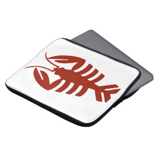 Protection Pour Ordinateur Portable Homard vintage de fruits de mer d'art déco en