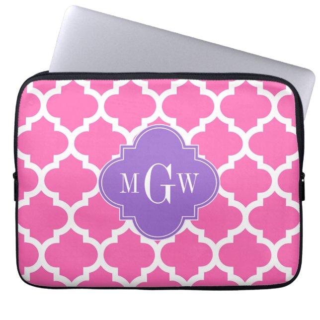 Protection Pour Ordinateur Portable Hot Pink2 Whisky Marocain #5 Améthyste 3 Init Mono (Devant)