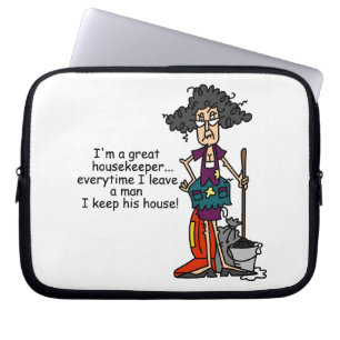 Protection Pour Ordinateur Portable Humour de femme de charge