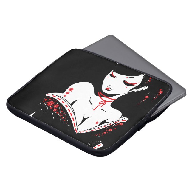 Protection Pour Ordinateur Portable _japanesque_red (Devant haut)