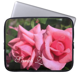 Protection Pour Ordinateur Portable Joli rose rose fleurs coque ordinateur portable. a