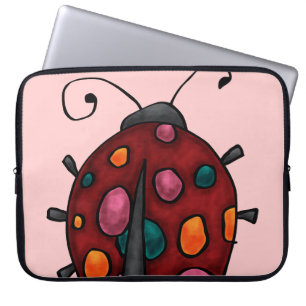 Protection Pour Ordinateur Portable Jolie coccinelle de dessin animé