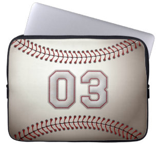 Protection Pour Ordinateur Portable Joueur numéro 03 - points frais de base-ball