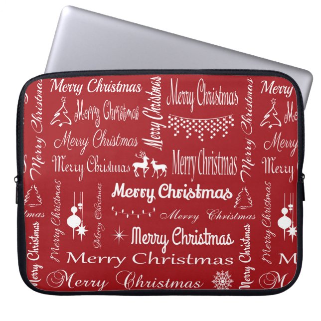 Protection Pour Ordinateur Portable Joyeux Noël (Devant)