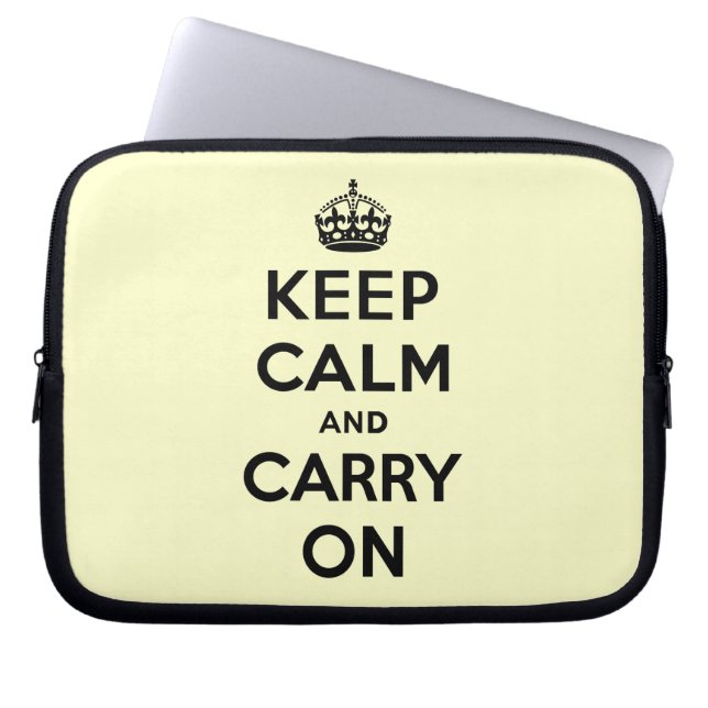 Protection Pour Ordinateur Portable Keep Calm and Carry (Devant)