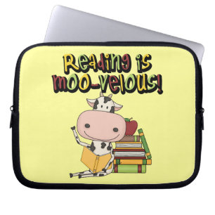 Protection Pour Ordinateur Portable La lecture est MOO-velous