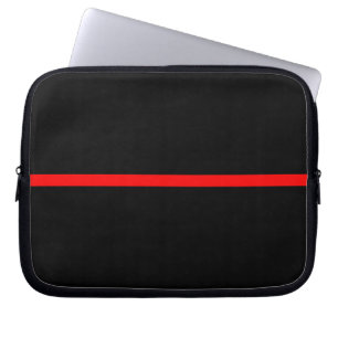 Protection Pour Ordinateur Portable La ligne rouge mince symbolique déclaration sur a