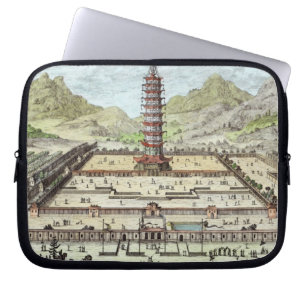 Protection Pour Ordinateur Portable La tour de porcelaine de Nan-King, plaquent 12 de