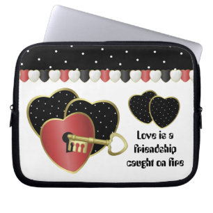 Protection Pour Ordinateur Portable L'Amour Est Un Manche Électronique
