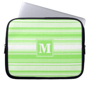 Protection Pour Ordinateur Portable Landes vertes de chaux monogrammes