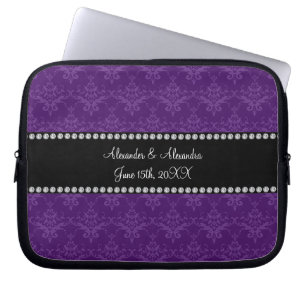 Protection Pour Ordinateur Portable Le mariage favorise la damassé pourpre
