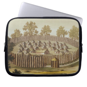 Protection Pour Ordinateur Portable Le village d'une tribu indigène en Floride,