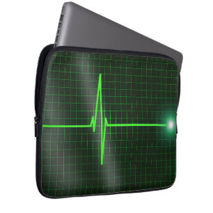 Protection Pour Ordinateur Portable L'électrocardiogramme ondule la douille