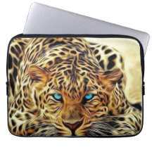 Leopard des yeux bleus