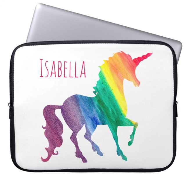 Protection Pour Ordinateur Portable Les enfants refroidissent la licorne colorée (Devant)