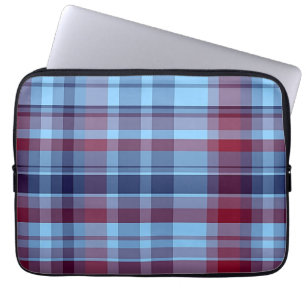 Protection Pour Ordinateur Portable Les Madras de la Marine Bleue