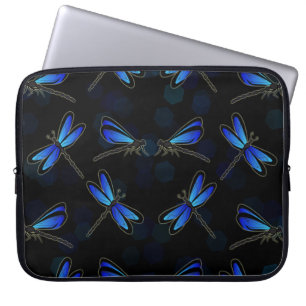 Protection Pour Ordinateur Portable libellules bleues