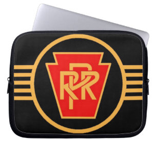 Protection Pour Ordinateur Portable Logo, noir et or de chemin de fer de la