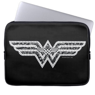 Protection Pour Ordinateur Portable Logo Wonder Woman Paisley