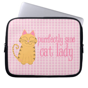 Protection Pour Ordinateur Portable Madame raisonnable Laptop Sleeve de chat de