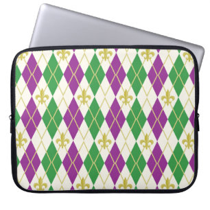 Protection Pour Ordinateur Portable Manche d'ordinateur portable Mardi Gras Jacquard