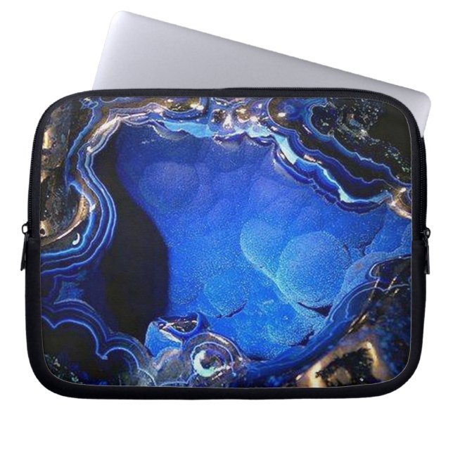 Protection Pour Ordinateur Portable Manche pour ordinateur portable Azurite Geode 3D G (Devant)
