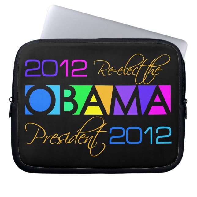 Protection Pour Ordinateur Portable Manche pour ordinateur portable OBAMA 2012 (Devant)