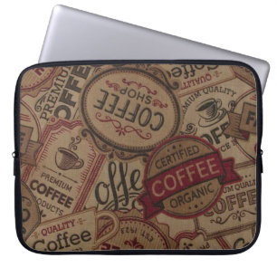 Protection Pour Ordinateur Portable Manche pour ordinateur portable vintage Étiquettes