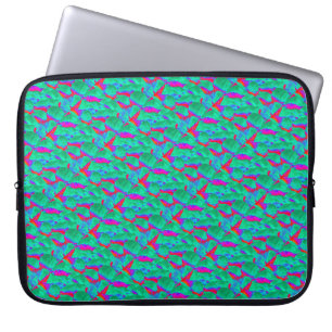 Protection Pour Ordinateur Portable manche rouge verte