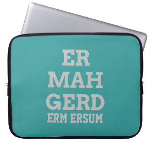 Protection Pour Ordinateur Portable Manches de l'ordinateur portable gris Ermahgerd