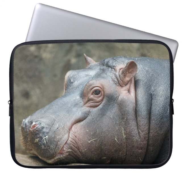 Protection Pour Ordinateur Portable Manches pour ordinateur Hippopotamus (Devant)