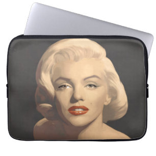 Protection Pour Ordinateur Portable Marilyn grise graphique